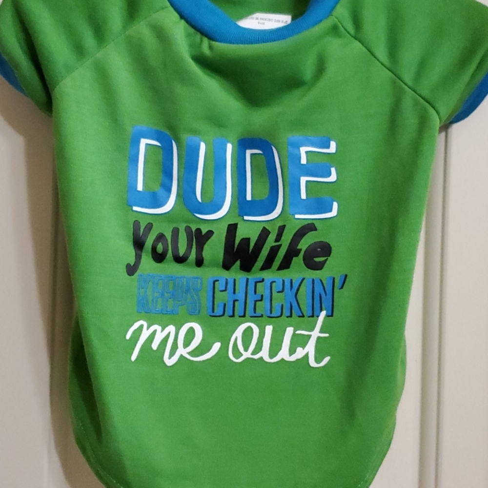 Adorable male doggy tee